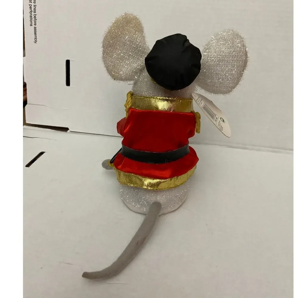 Vintage Gemmy Christmas Toy Soldier Singing and Dancing Mouse